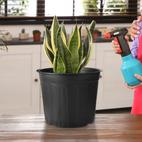 24 Pack 3 Gallon Nursery Pots Thickened Soft Black Plastic Plant Pots