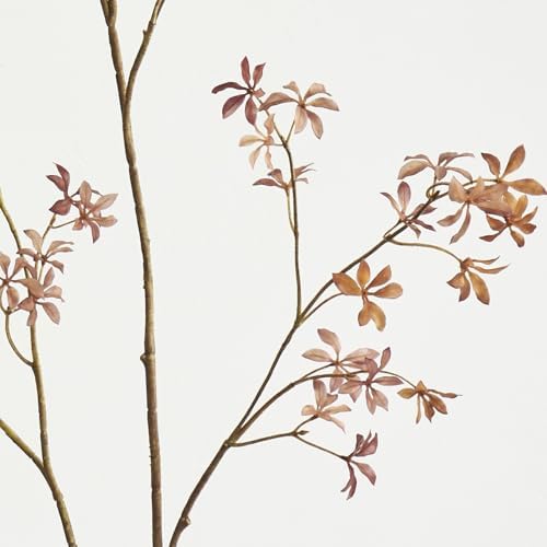 Avoeco 3 Pack 47 Inch Tall Real Touch Faux Enkianthus Fall Branches