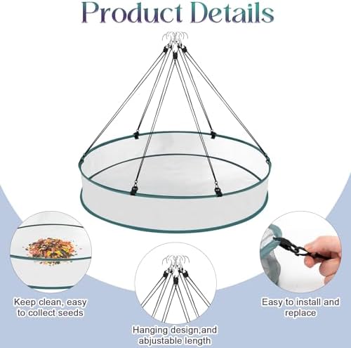 Bird Seed Catcher Tray for Hanging Bird Feeder Platform for Outdoor Feeders