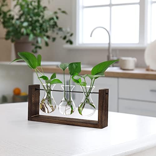 YIBOT Wall Hanging Planter Plant Propagation Stations Glass Flower Vase