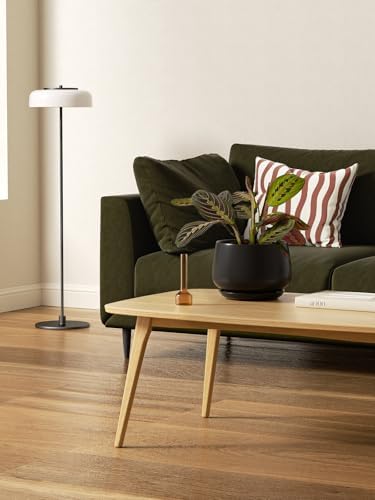 LE TAUCI Plant Pots, 4.1+5.1+6.5 inch, Set of 3, Black, Indoor Pot