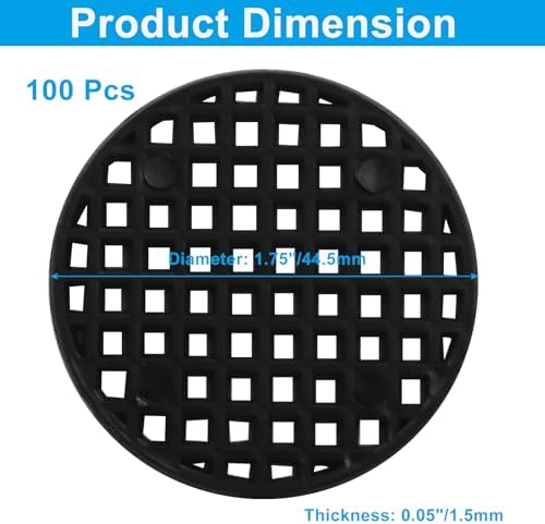 Plant Drainage Mesh Pads, 1.8 Inch, 100pcs Plastic Grid Mat