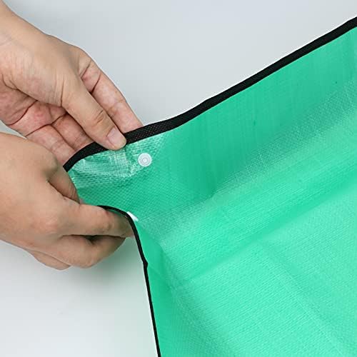 RESTCLOUD Indoor Plant Repotting Mat Potting Tray, Poo Poo Platter for Butterfly Cage, 19.6 x 19.6 Inches, Green, Set of 2 (26 x 26 Inches Set of 2)