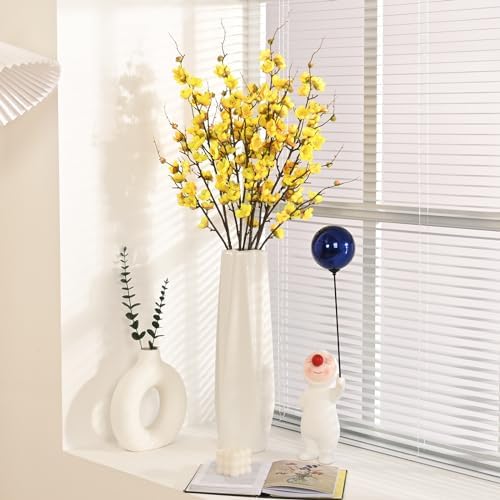 36'' Cherry Blossom Decor, 4 Pcs Long Stem Artificial Flowers for Tall Vase
