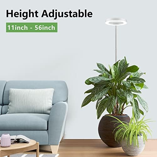 LBW 6.3" Grow Light, 72 LEDs Full Spectrum Grow Lights for Indoor Plants