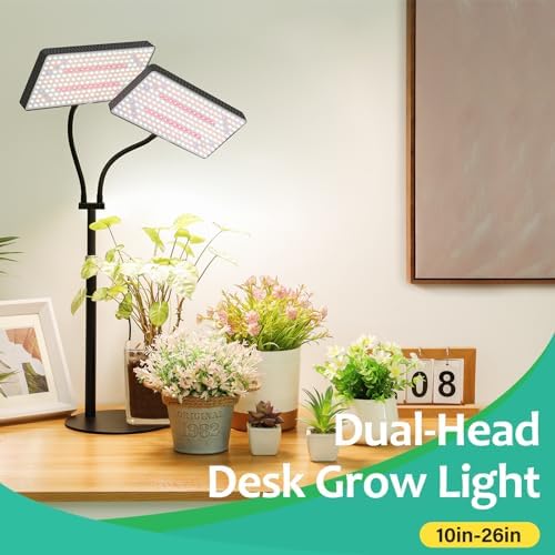 LBW Desk Grow Lights for Indoor Plants, 428 LEDs Full Spectrum Plant Light