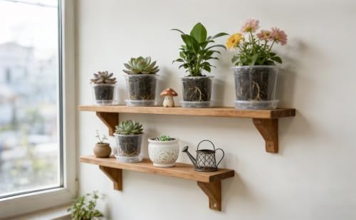 15-Pack Clear Nursery Pots with Drainage Holes (3/4/5 Inch)