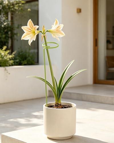 6-Pack Plant Support Stakes for Indoor Plants, Monstera Plant Support & Tall Sticks, Heavy Duty Adjustable 15.8-Inch Garden Stakes for Amaryllis, Snake Plant, Indoor Outdoor Use