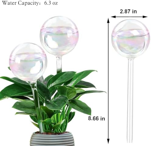 Glass Plant Watering Device, Planter Self Watering Globes for Home Potting