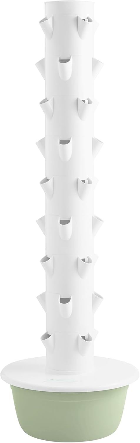 Vertical Hydroponic Growing System – Indoor & Outdoor Herb Garden Tower, 36 Plant Pods with Timer, Smart Automated