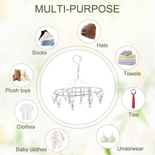 4Pcs Hanging Drying Rack for Herbs, Macrame Flower Drying Rack with 20 Stainless Herb Dryer Hooks Space Saving Flower for Fresh and Aromatic