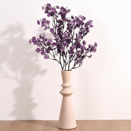 10 Pcs Fake Flowers, Babys Breath Artificial Flowers, Lavender Purple