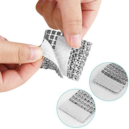 Accmor 100pcs Napkin Rings, Silver Napkin Rings Buckles
