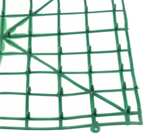 8 PCS Green Plastic Flower Arranging Grid, 9.84×9.84 Inch