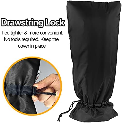 Outdoor Faucet Covers for Winter, 3M Thinsulate Insulation Faucet Freeze Protector, 18" H x 14" W for Garden Lawn Faucets & Yard Hydrant, Waterproof Insulated Spigot Cover Faucet Sock – Black