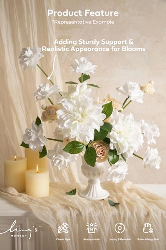 Ling's moment Artificial Flower Stem Tool Set Covers, Flexible Stem Tubes