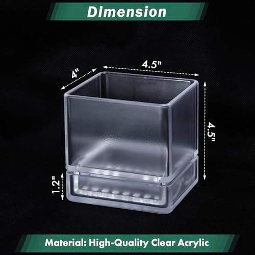 D'vine Dev Acrylic Herb Planter Pot, 4 in, Clear, 76-Y-D-1