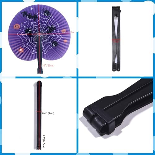 20 Pack Halloween Paper Fans