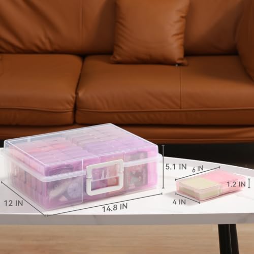 novelinks Photo Storage Boxes with Handle, Photo Organizers and Storage