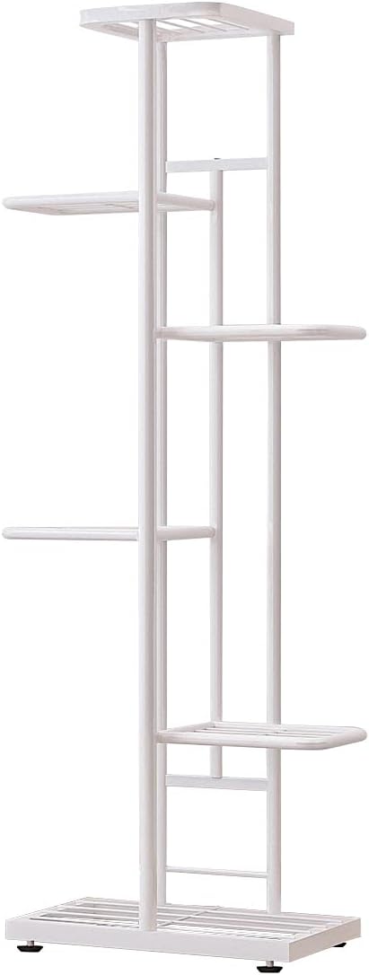 6 Tier White Metal Plant Stand Indoor Outdoor Flower Pot Display Planter Shelf