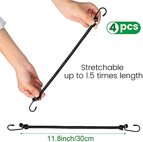 2 Pcs Deck Railing Balcony Bird Feeder Tray with 4 Fixed Elastic Ropes
