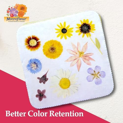 Microfleur Regular White Liners Microwave Flower Press 5" (13 cm) - 20 PC