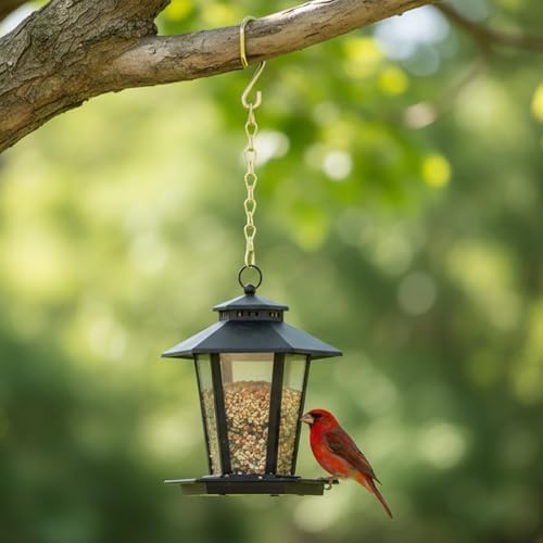 EBOOT 2 Pcs Hanging Chain for Bird Feeders Planters,9.5 Inch,Gold