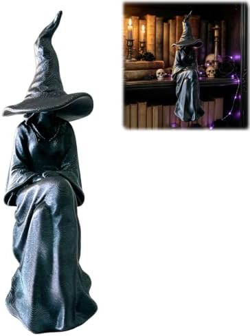 Halloween Witch Figurine for Bookshelf Display