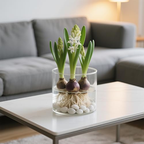 3 Pack Flower Vase Acrylic Cylinder,3.94" Tall Clear Vase for Centerpieces,Wedding Decorative,Home Décor, Non Breakable Plastic, 3.94"X3.94" Tall Round - Clear