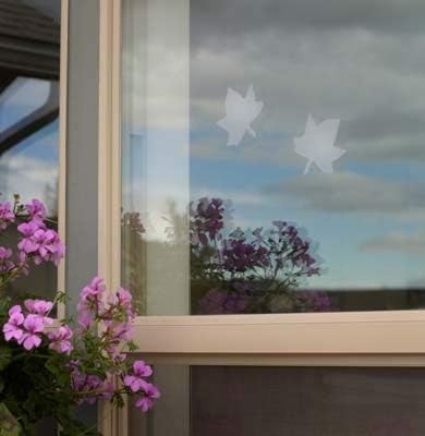 WindowAlert Maple Leaf Window Decals, UV Reflective Bird Collision Cling