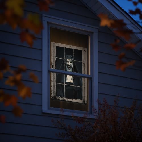 MCJC Halloween Horror Curtain, Halloween Decoration, Window Door Cover