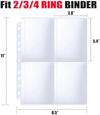 MUQING 60 Pack 240 Pockets Seed Packet Sleeves, Slot Size 3.5"x 5"