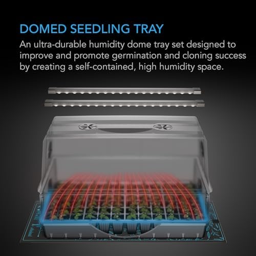 AC Infinity Heavy-Duty Large Humidity Dome 6x12 Germination Kit