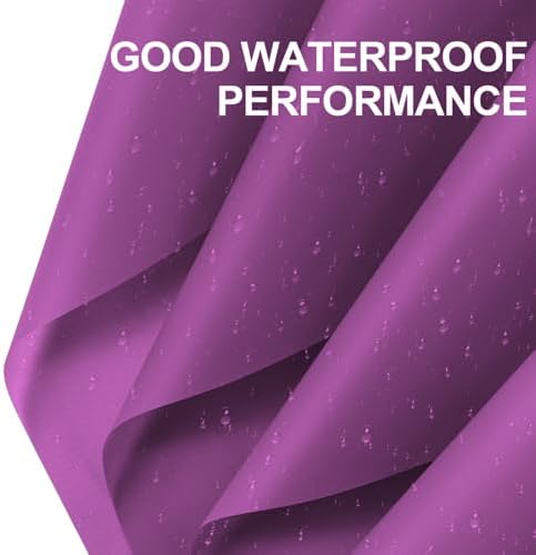 WRAPAHOLIC 20 Sheets Flower Wrapping Paper - 22.4 x 22.4 inch Pure Dark Purple Color Water-Resistant Floral Bouquet Wrapping Paper, Florist Supplies Packaging for Wedding Birthday Gift DIY