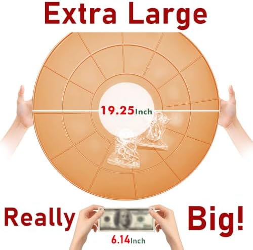 19.25-Inch Extra Large Squirrel Baffle,Hummingbird Feeder Shade Dome Cover, Bird Feeder Rain Guard, Hanging Squirrel Proof for Shepherd's Hook Outdoors (Terracotta) 4 Pack