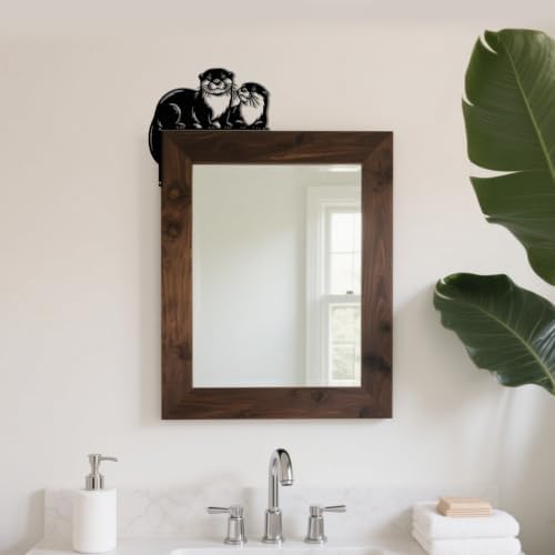 CUTHOLLOW Otter Door Topper Sign Wall Art Decor