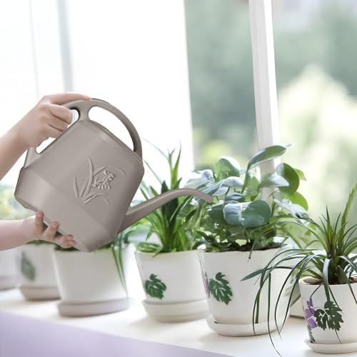 Plant Watering Can Small -1/2 Gallon-Coffee Color