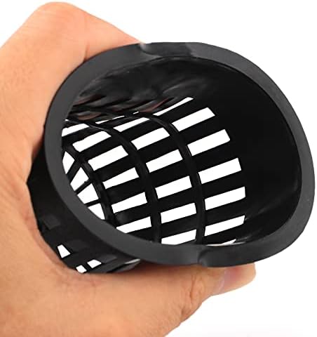 Plastic Net Cups Pots for 3 Inch Holes for Hydroponics, 15 Pack
