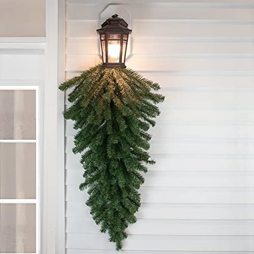 48" Canadian Pine Christmas Teardrop Swag - Unlit