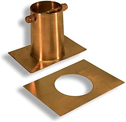 Oval Loop Copper Rain Chain and Installation Kit (10 Foot)