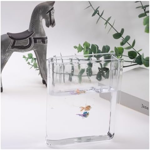 Wordless Clear Acrylic Book-Shaped Flower Vase Desk Bookshelf Decor