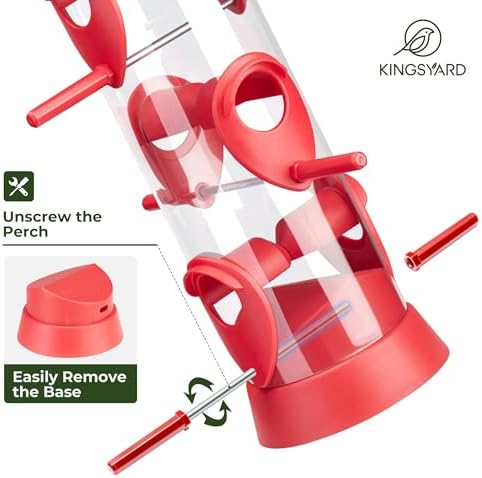 Kingsyard Tube Bird Feeder for Outdoors Hanging