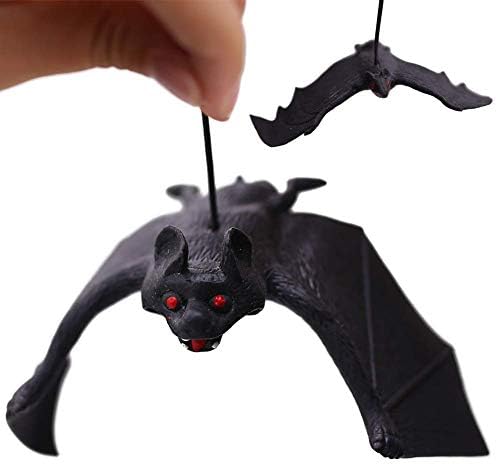 BigOtters 12PCS Halloween Hanging Fake Bats, Halloween Decorations