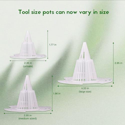 Reusable conical Planter Inserts for pots - Drainage Pads and Pot fillers for planters, Simple Gardening Tools for Horticulture Care