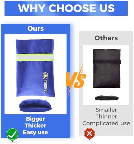 Outdoor Faucet Covers for Winter Freeze Protection, Hose Bib Covers for Winter, Water Spigot Cover Winter Insulated, 2 Pack 6.7" x 9.5" Pipe Insulation Cover Socks Outside Faucet Freeze Protector Blue