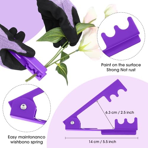 WILLBOND Gardening Gifts for Women, Floral Arrangement Kit,Purple