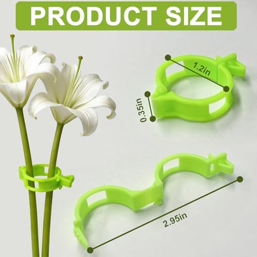 150 Pcs Plant Support Clips,Tomato Clips for Climbing Plants/String Trellis,with 3 Adjustable Ties for Gardening,Outdoor Vine Clips,Garden Clips for Plants Grape and Vine Vegetables Bright Green