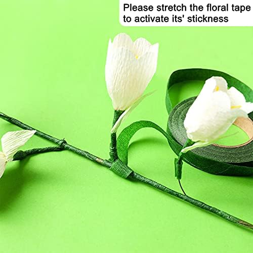 Floral Arrangement Kit - DIY Bouquet Making Tools - 24 Gauge Stem & Paddle Wire, Wire Cutter, Tapes