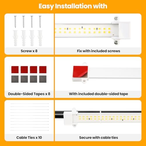 Full Spectrum Grow Strip Lights for Indoor Plants Greenhouse Growing
