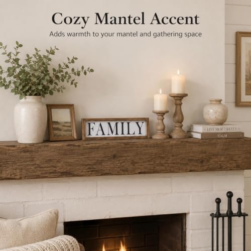 Wooden Family Sign Wall, Shelf, Mantel, Entryway Table Home Decor